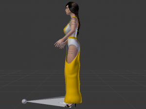Woman in a Dress 066 3D Модель
