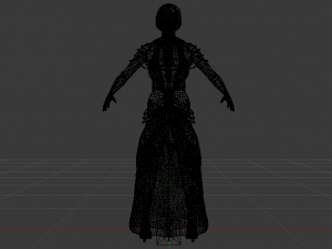 Woman in a Dress 066 3D Модель