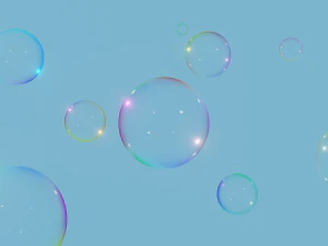 Пузыри - сделано в Блендере. 3D Модель