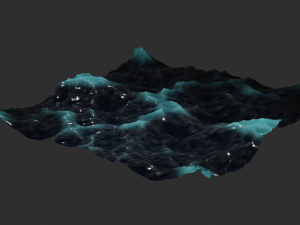 Ocean - made in Blender Modello 3D