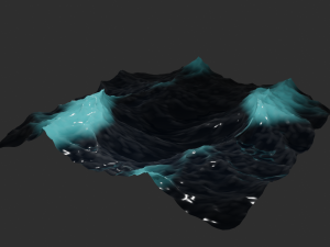 Ocean - made in Blender Modello 3D