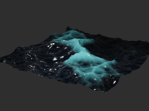 Ocean - made in Blender Modello 3D
