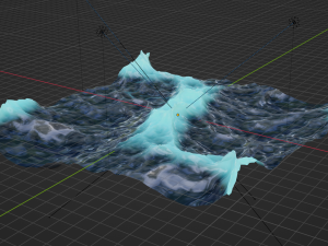 Ocean - made in Blender Modello 3D