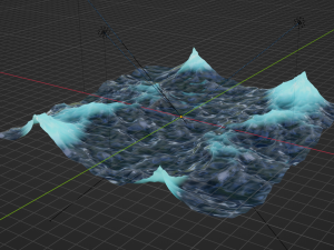Ocean - made in Blender Modello 3D