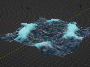 Ocean - made in Blender Modello 3D
