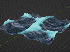 Ocean - made in Blender Modello 3D