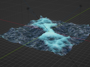 Ocean - made in Blender Modello 3D