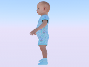 Baby Boy in a Jumper 01 Model 3D