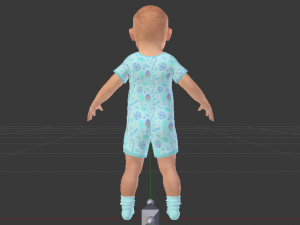 Baby Boy in a Jumper 01 Model 3D