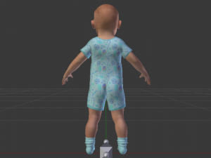 Baby Boy in a Jumper 01 Model 3D
