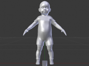 Baby Boy in a Jumper 01 Model 3D