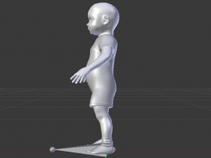 Baby Boy in a Jumper 01 Model 3D