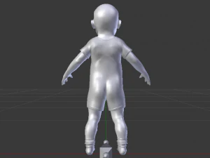Baby Boy in a Jumper 01 3D Model