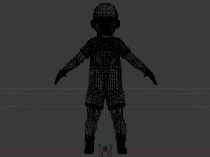 Baby Boy in a Jumper 01 Model 3D