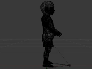 Baby Boy in a Jumper 01 3D Model
