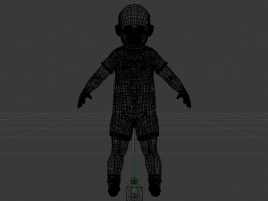 Baby Boy in a Jumper 01 Model 3D