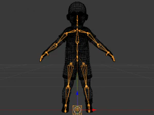 Baby Boy in a Jumper 01 3D Model