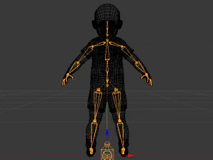 Baby Boy in a Jumper 01 3D Model