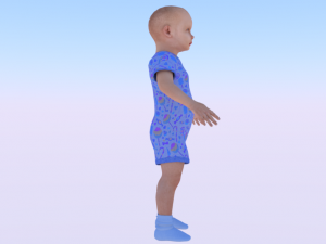 Baby Boy in a Jumper 02 3D 모델