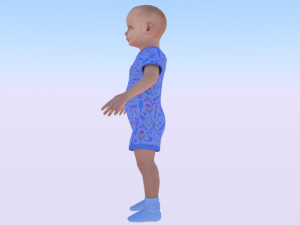 Baby Boy in a Jumper 02 3D 모델