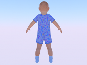 Baby Boy in a Jumper 02 3D 모델