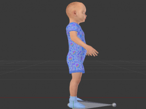 Baby Boy in a Jumper 02 3D 모델