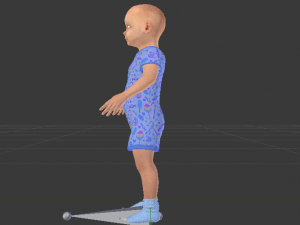 Baby Boy in a Jumper 02 3D 모델