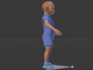 Baby Boy in a Jumper 02 3D 모델