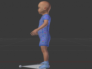 Baby Boy in a Jumper 02 3D 모델