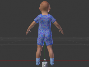 Baby Boy in a Jumper 02 3D 모델