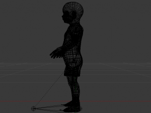 Baby Boy in a Jumper 02 3D 모델