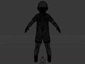 Baby Boy in a Jumper 02 3D 모델