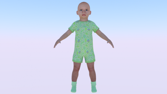 Baby Boy in a Jumper 03 3Dモデル .c4d .max .obj .3ds .fbx .stl .blend