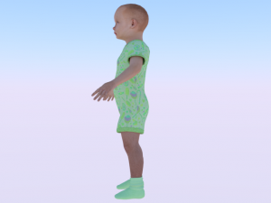 Baby Boy in a Jumper 03 3Dモデル