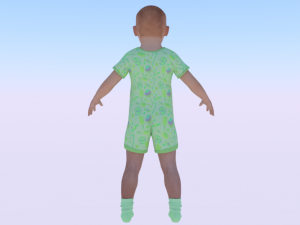 Baby Boy in a Jumper 03 3Dモデル
