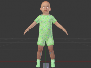 Baby Boy in a Jumper 03 3Dモデル