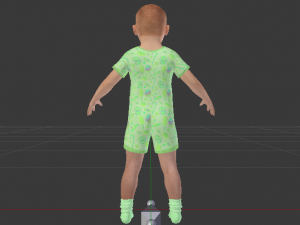 Baby Boy in a Jumper 03 3Dモデル