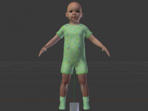 Baby Boy in a Jumper 03 3Dモデル