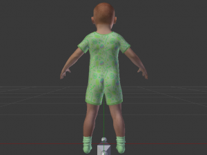 Baby Boy in a Jumper 03 3Dモデル