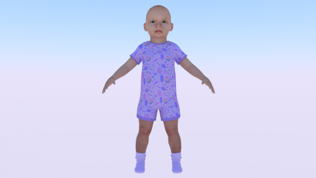 Baby Boy in a Jumper 04 Modelo 3D .c4d .max .obj .3ds .fbx .stl .blend 