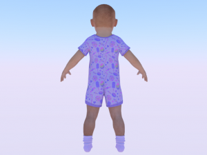 Baby Boy in a Jumper 04 Modelo 3D