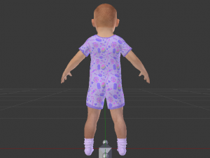 Baby Boy in a Jumper 04 Modelo 3D