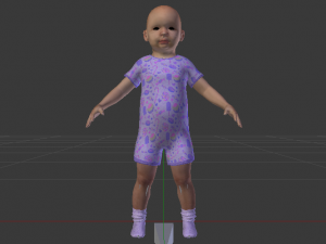 Baby Boy in a Jumper 04 Modelo 3D