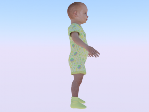 Baby Boy in a Jumper 05 3D 모델