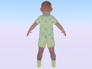 Baby Boy in a Jumper 05 3D 모델