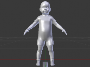 Baby Boy in a Jumper 05 3D 모델