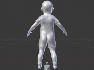 Baby Boy in a Jumper 05 3D 모델