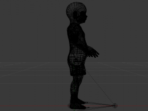 Baby Girl in a Jumper 01 3D 모델