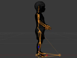 Baby Girl in a Jumper 01 3D Model