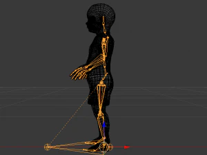 Baby Girl in a Jumper 01 3D Model